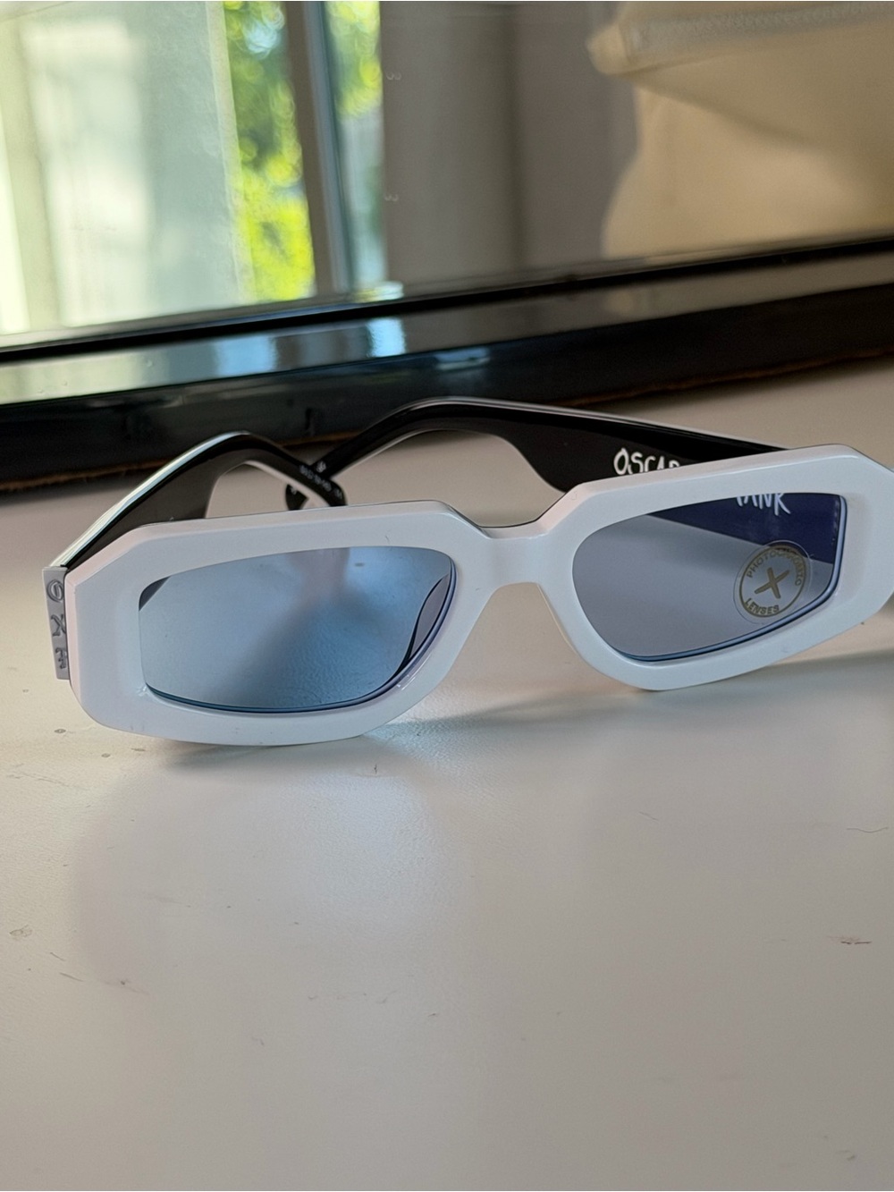 Oscar x Frank white sunglasses brand new!